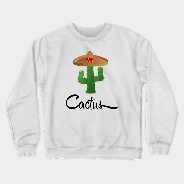 Cactus Crewneck Sweatshirt by merysam